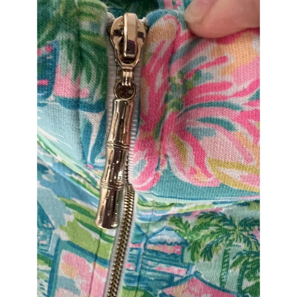 Lilly Pulitzer Jacket Full Zip honda Classic Multi Color Rare Women’s Size XXS - Picture 8 of 14